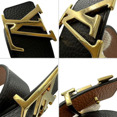 Louis Vuitton Belt M9151 Black Leather 434506 | eBay