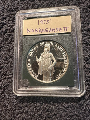 NARRAGANSETT Tribe (1975) Franklin Mint .999 Proof (199)