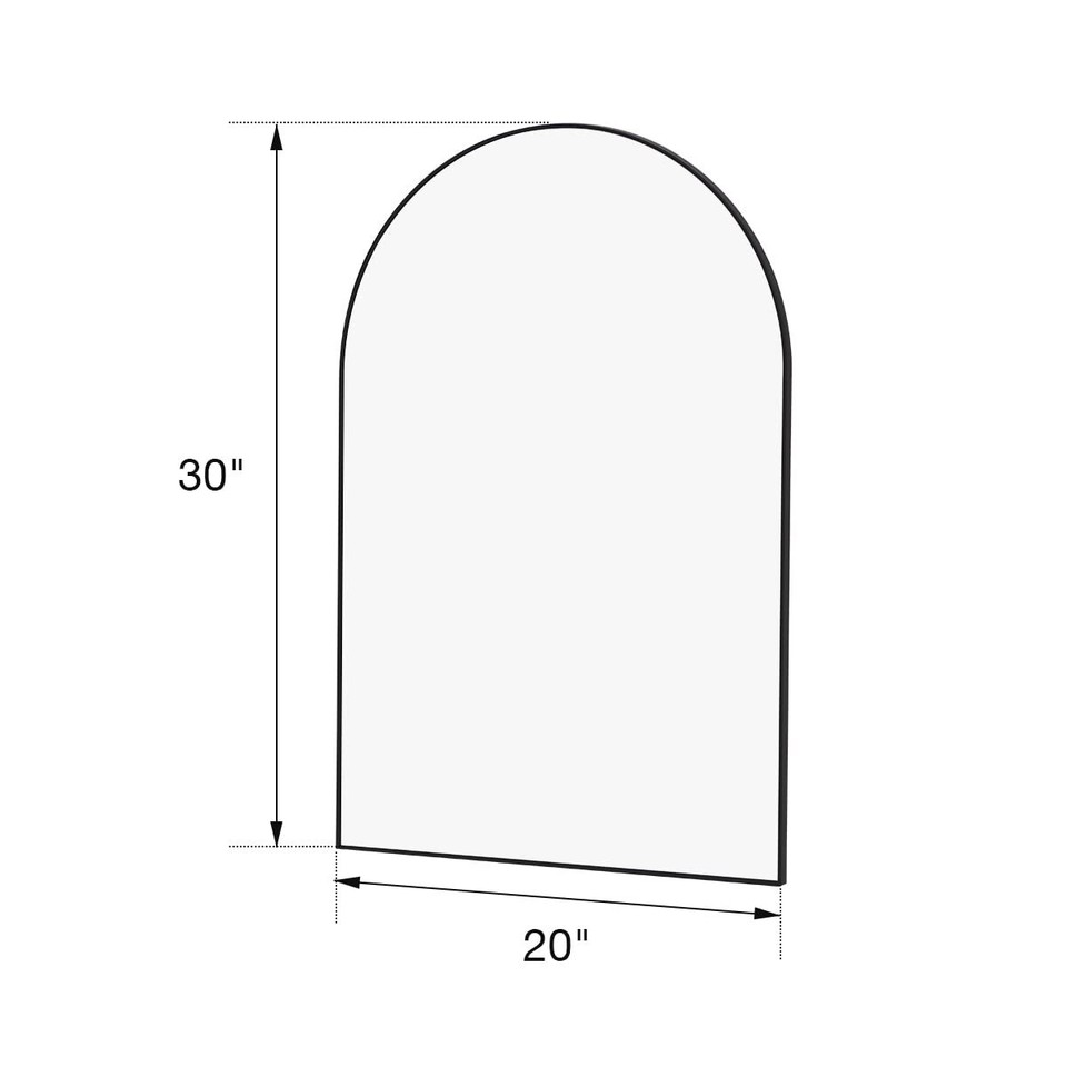 Wall Mounted Mirror, Bathroom Mirror for Wall, Arch Mirror for Bathroom