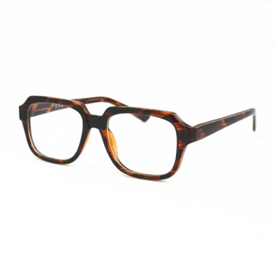 Vintage Reading Glasses 46 48 50mm Square Tortoise Mens Presbyopia +175 +2 +250