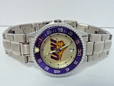 NEW IN PKG Ladies Sun Time UNIVERSITY NORTHERN IOWA S. Steel Quartz Date Watch
