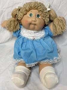 Vintage Cabbage Patch Kids Puppe Blaues Kleid Zöpfe 1982 Sammler Mädchen  Spielzeug | Ebay