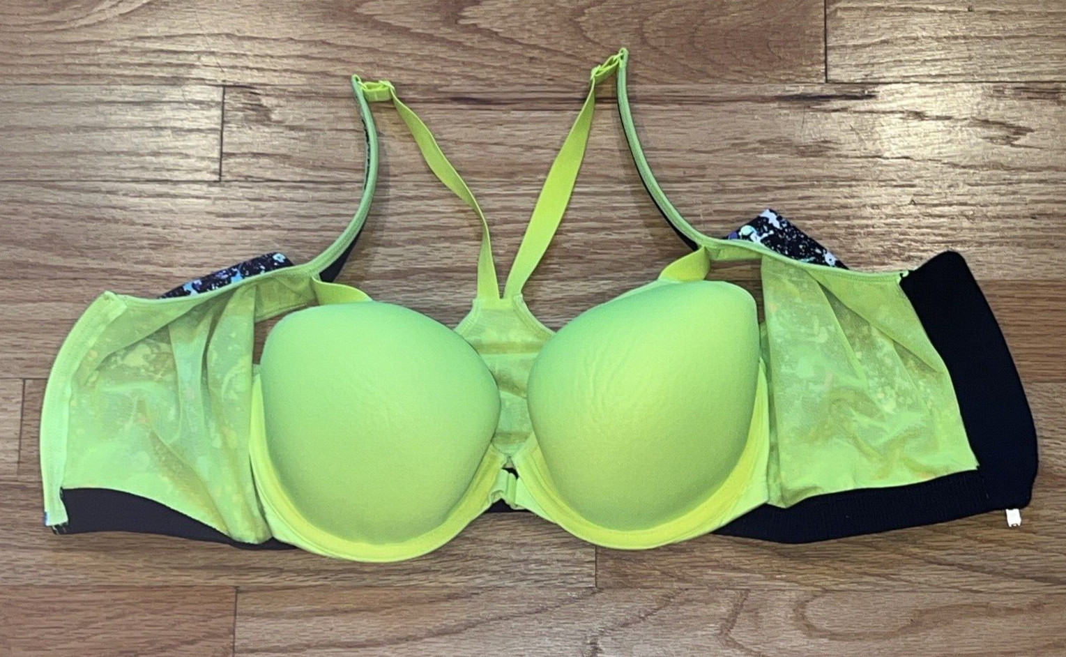 Victorias Secret VSX Paint Splatter Zip Front Racerba… Gem