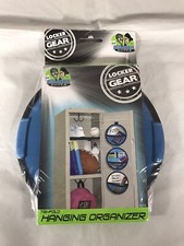 Locker Organizer Tri-Fold Hanging Storage Organizer Framed Magnetic Mirror Black