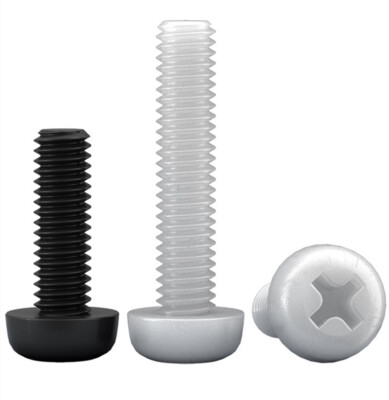 Nylon Plastic M2 M2.5 M3 M4 Phillips Pan Head Bolt Cross Round Screw