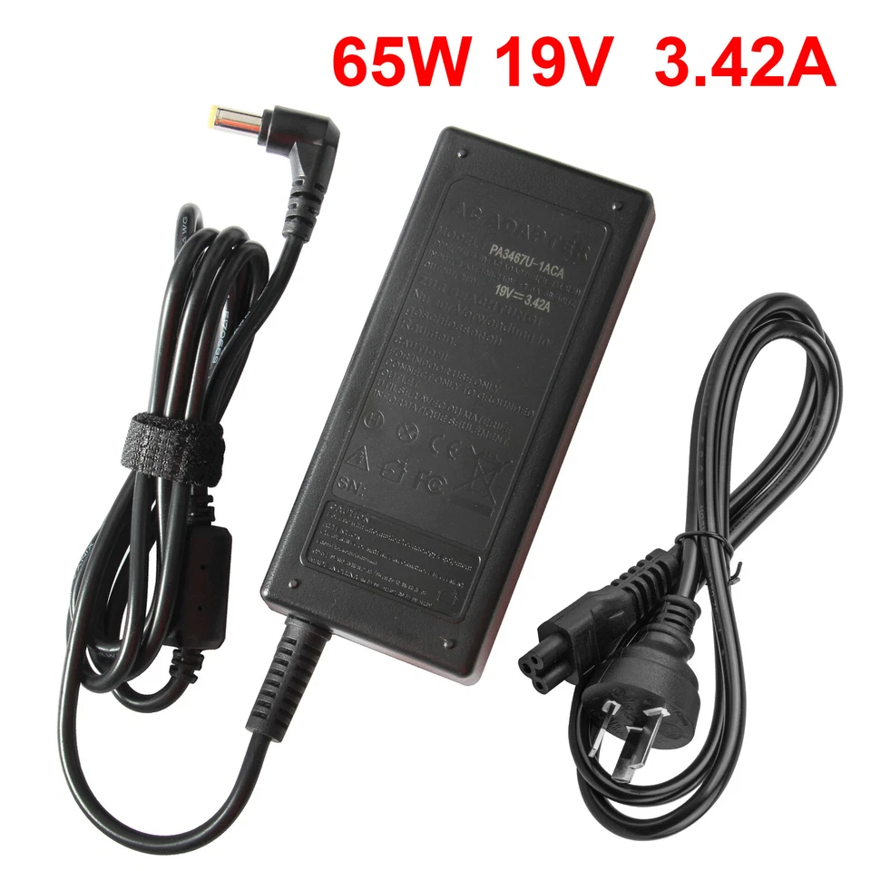 AC Power Adapter Charger For TOSHIBA for ASUS Laptops 19V 3.42A 65W 2.5mm*5.5mm - image 3 of 4