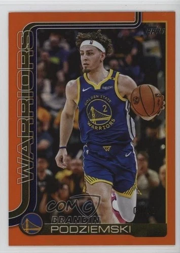 2025 Topps Basketball Orange Rainbow Brandin Podziemski #141