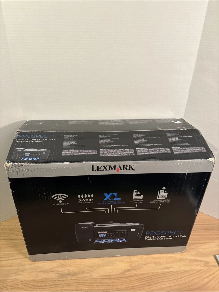 Lexmark Prospect Pro205 Professional Wireless 4 In 1 Inkjet Printer Fax “No Ink” - Image 2 of 4