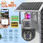5MP Überwachungskamera Aussen Akku WLAN PTZ Solar WiFi IP 10X Zoom + Solarpanel