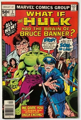 What If #2 (1977)  Hulk Had The Brain OF Bruce Banner?  Newsstand!  Nice Copy!