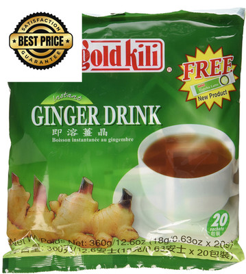 Ginger Drink Gold Kili 40 Sachets Packed in 2 Bags, 12.6 20 Count (Pack of 2) 