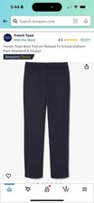 Lot of 2 - French Toast Boys' Pull-on Relaxed Fit School Uniform Size 10 NEW