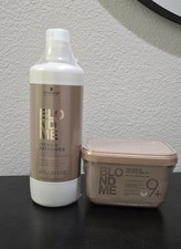  2 PACK Schwarzkopf BlondMe Lightener 9 and BM Dev. 6  20 Vol Duo,33.8, 15.8oz