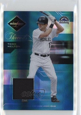 2005 Leaf Limited Threads Jerseys Prime 48/100 Todd Helton #5 HOF 1o1v