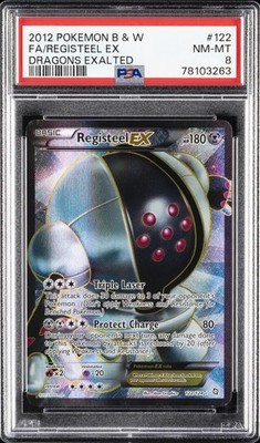 2012 POKEMON B&W DRAGONS EXALTED #122 FULL ART/REGISTEEL EX PSA 8 | eBay