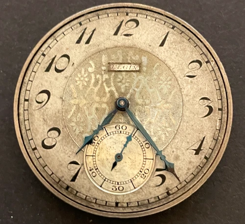 Antique 1925 Elgin Grade 345 Pocket Watch Movement Parts/Repair 12s 17j USA