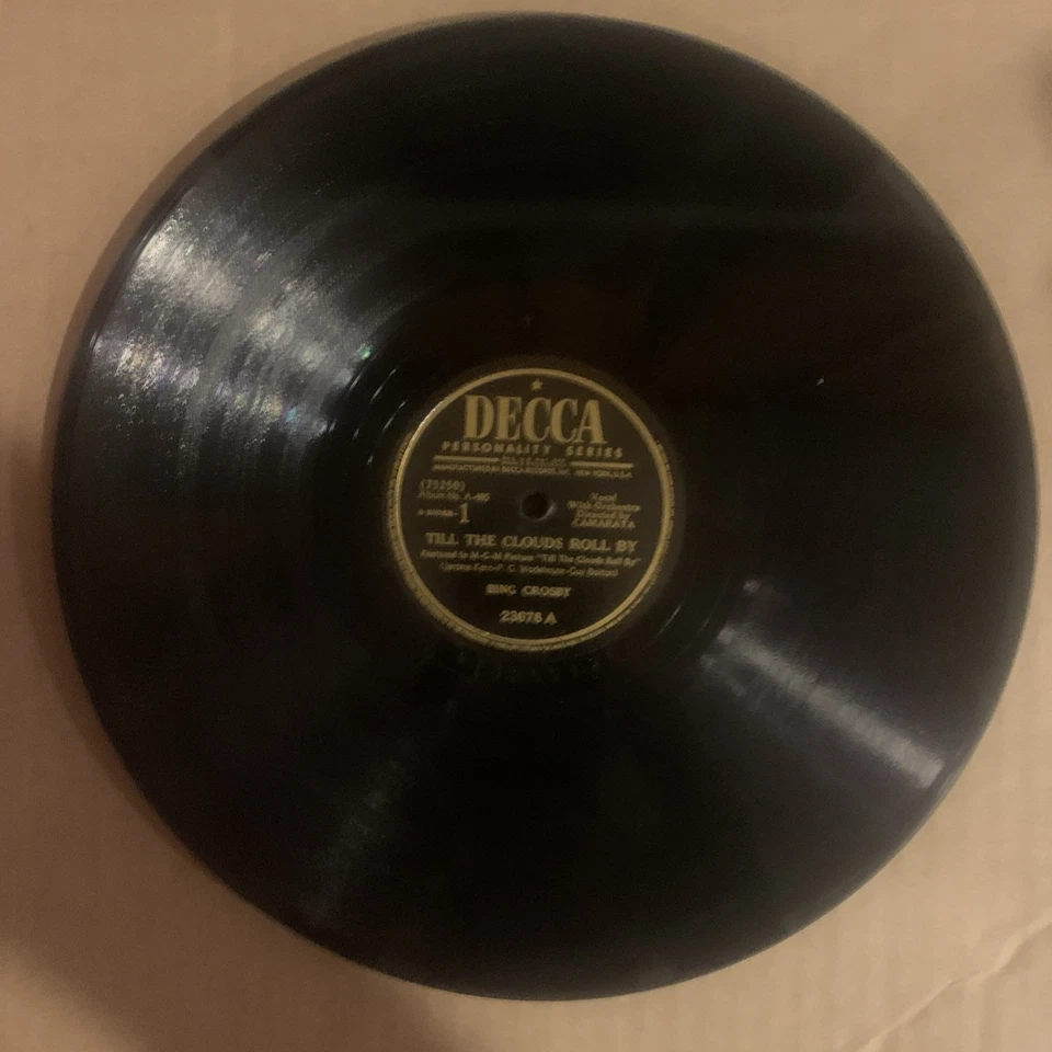 Bing Crosby, 78 rpm Album(4), V+, Songs By Jerome Kern, Decca A-485 - Image 2 of 4