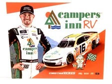 2025 CHRISTIAN ECKES KAULIG #16 CAMPERS INN RV NASCAR XFINITY POSTCARD