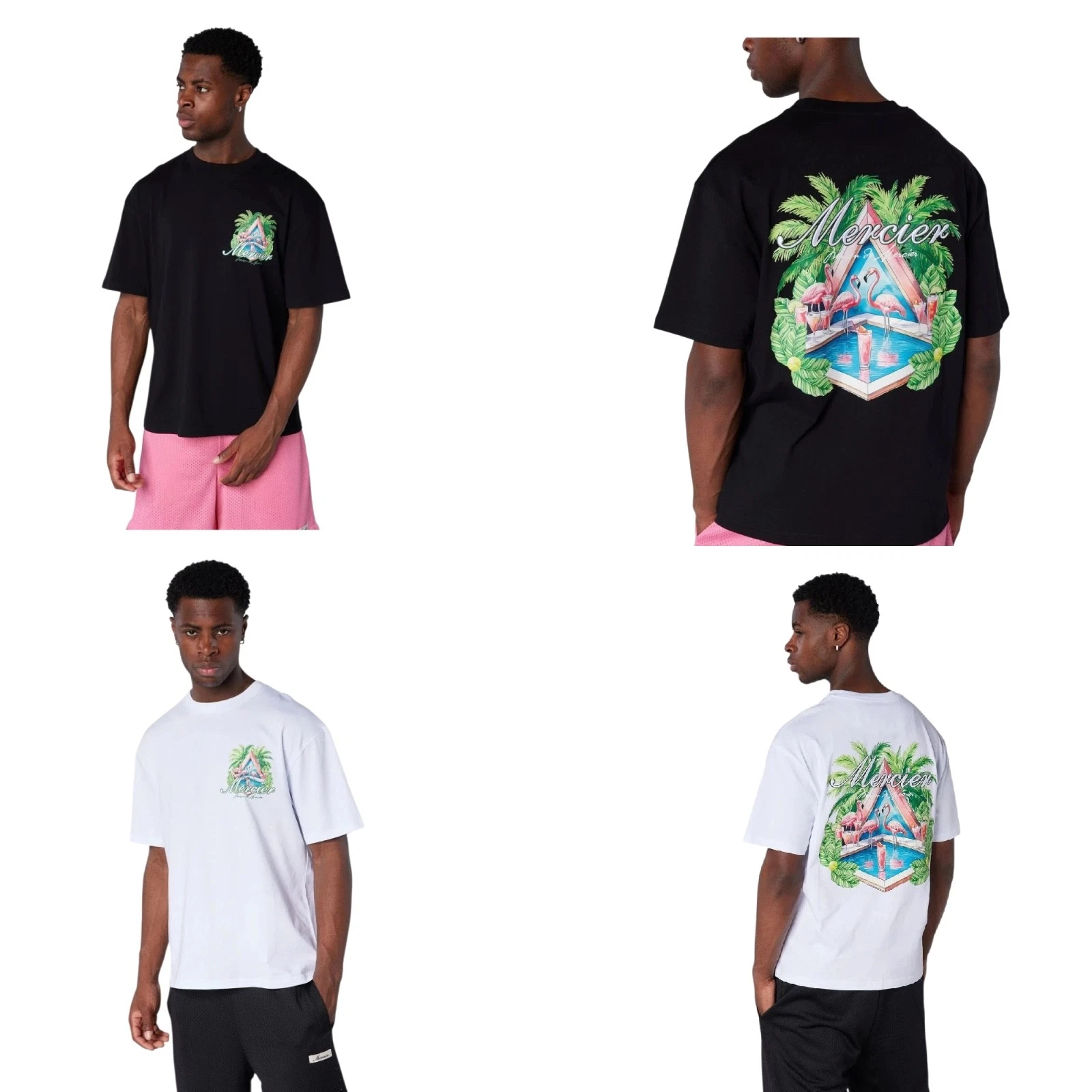 Mercier Prism Serve T Shirt 220GSM Mens Cotton Streetwear Graphic Tee S-2XL