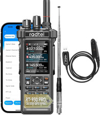 RT-950 Pro Ham Radio 10W Walkie Talkie Long Range Handheld Two Way Radio, GPS/AP