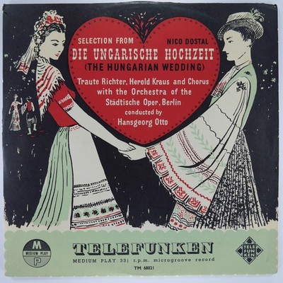 TRAUTE RICHTER HEROLD KRAUS Die Ungarische Hochzeit TELEFUNKEN TM.68021 VG+ LP