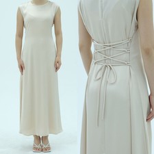 Women Muslim Long Maxi Dress Abaya Dubai Kaftan Sleeveless Robes Party Gown Arab