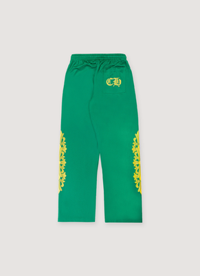 Chrome Hearts Floral Mesh Jersey Pants Green Gold | eBay