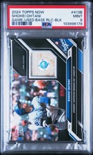 SHOHEI OHTANI 200th Home Run 2024 Topps Now Game Used Base Relic /99 PSA 9
