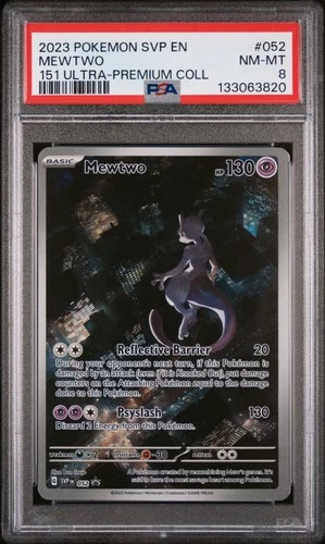 2023 POKEMON SVP PROMO 151 ULTRA-PREMIUM COLLECTION #052 MEWTWO PSA 8