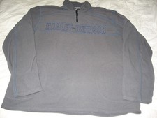 Harley Davidson Men's 1/4 Zip Fleece Pullover Medium