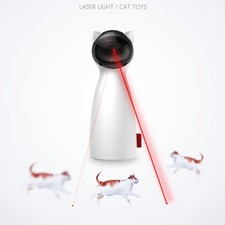 Automatic LED Laser Cat Toy  Smart Auto Rotating Teaser  5 Circle Ranges Handh