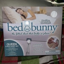 Bed Bunny Locking Fitted Sheets AS SEEN ON TV Stays On Won't Slip QUEEN