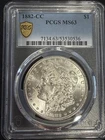 1882 CC Morgan Silver Dollar PCGS MS-63