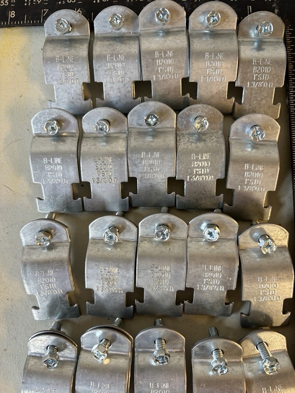 B-Line B2010-1"STD Conduit Clamp/Strap. OD 1 -3/8. Lot Of 20