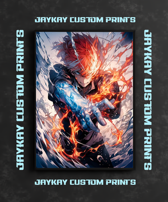 #ad My Hero Academia Shoto Todoroki Anime Poster Print No Frame $17.99