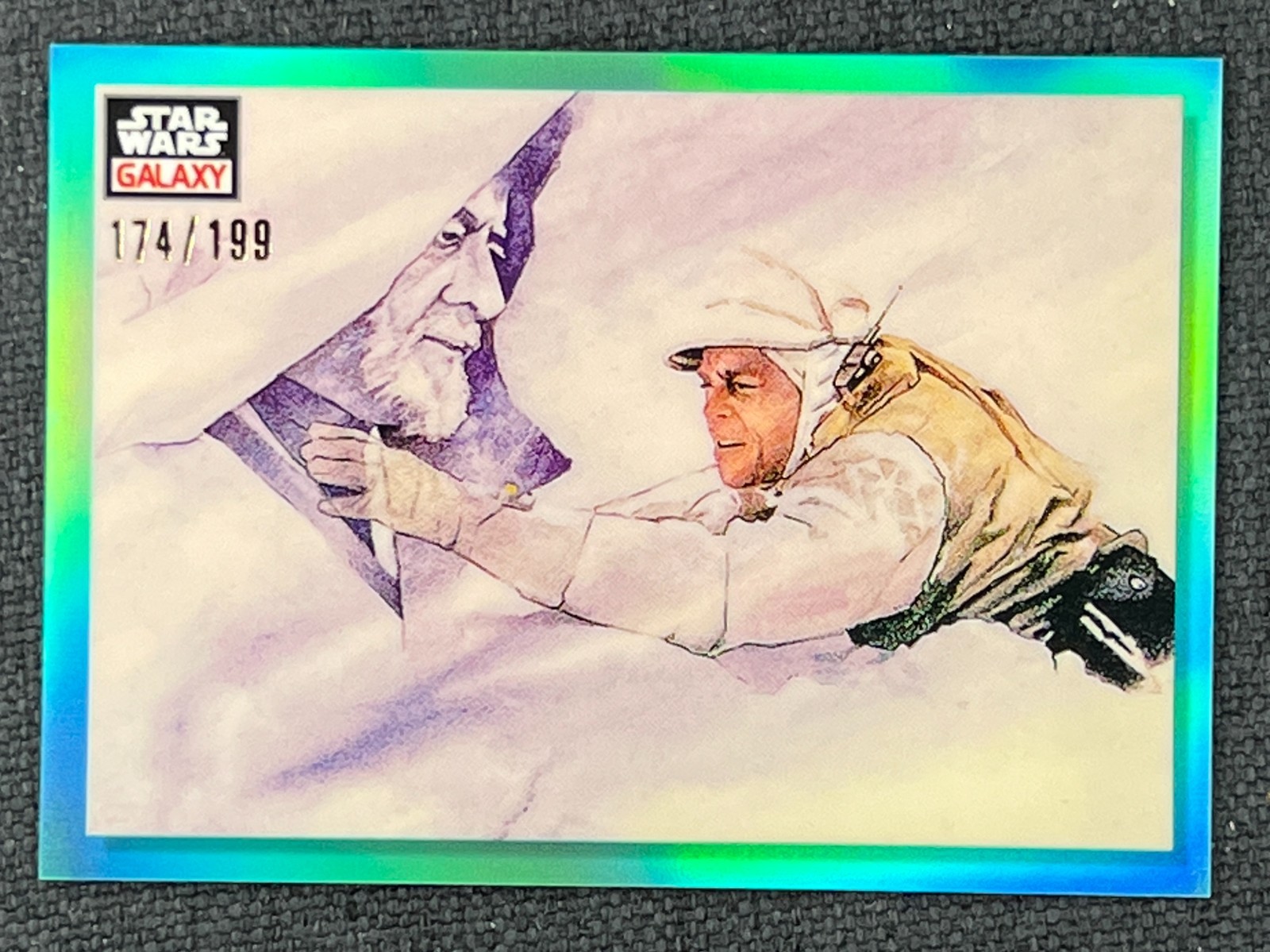 2023 Topps Chrome Star Wars Galaxy Aqua #31 Kenobi's Visage 174/199