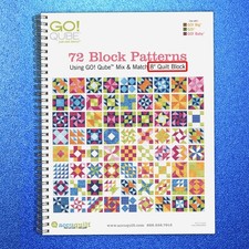 ACCUQUILT GO QUBE 8" Block Patterns Manual - LOOP FASTENED - TOUGH COVERS