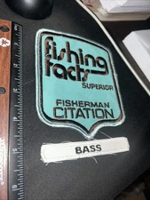 Vintage FISHING FACTS B.A.S.S. Masters SUPERIOR FISHERMAN CITATION Patch