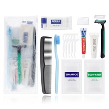 Pack of 50 Travel Size Toiletries Kit Individually Packed,Personal Hygiene Ki...