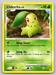 Chikorita 77/123 Mysterious Treasures Common Pokemon Card
