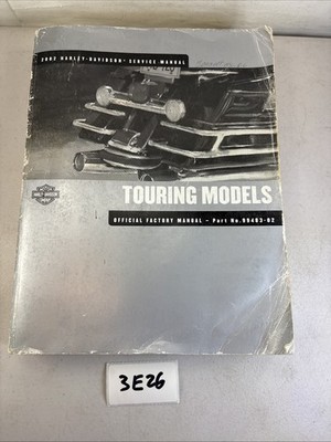 2002 Harley-Davidson Touring Models Official Factory Manual 99483-02 3E26