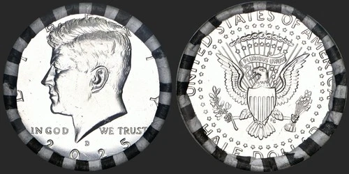 2025 D Kennedy Half Dollar Roll NIFC BU from bank rolls (20 coins)