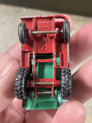 1961 Matchbox Lesney No 2 Muir Hill Dumper Green Red Laing Dump