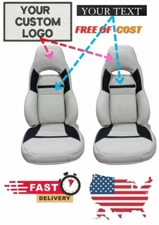 Custom made Corvette C5 97-04 Sports Seat covers Leather light beige 