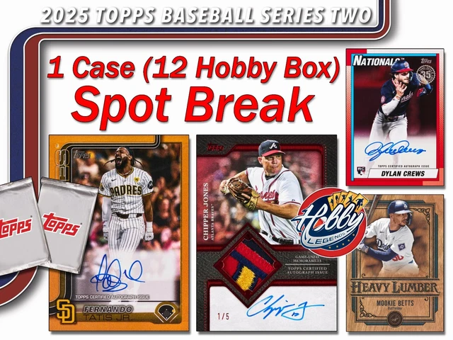 SILVER PACK AUTOS SPOT 2025 Topps Series 2 HOBBY 1 Case (12 Box) SPOT Break #21