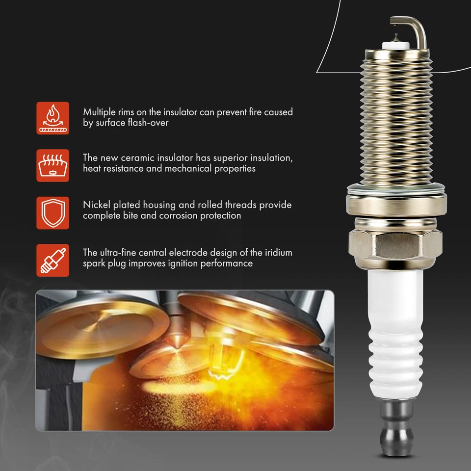 6x Blue Ignition Coil & 6x Double Iridium Spark Plug for Toyota 4Runner Tundra - Image 4 of 4