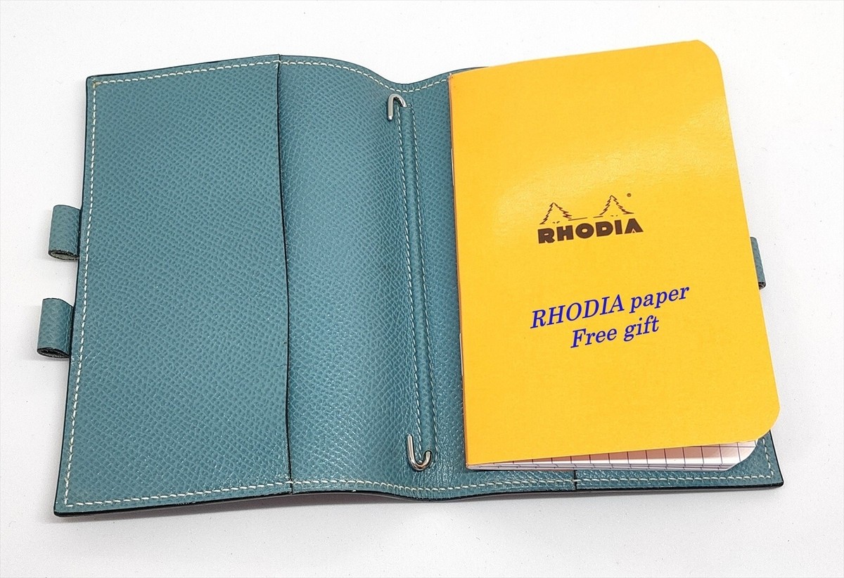 Hermes Agenda Cover Grand Model GM Size Notebook Cover Blue (2121