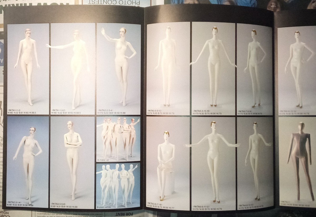 k*h様 Mannequins W / 1984 De Stefano Studios Woburn MA Kyoya Mannequins Japan 11.75X33