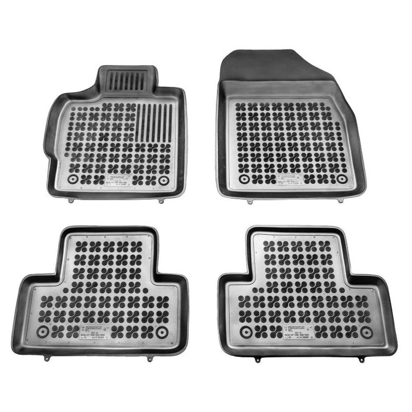 Tapis de sol en caoutchouc Rezaw-Plast antidérapant et imperméable pour coffre et cabine Mazda CX-7