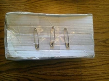 Safety Pins, 10 Gross (720 Pins), 2" Size #3 Closed Safety Pins